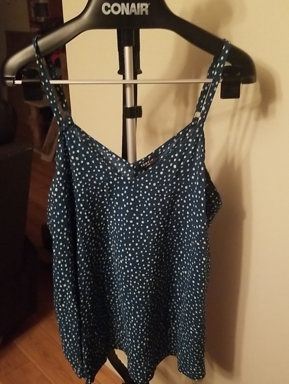 torrid Teal Blue Polka Dot Cami 1